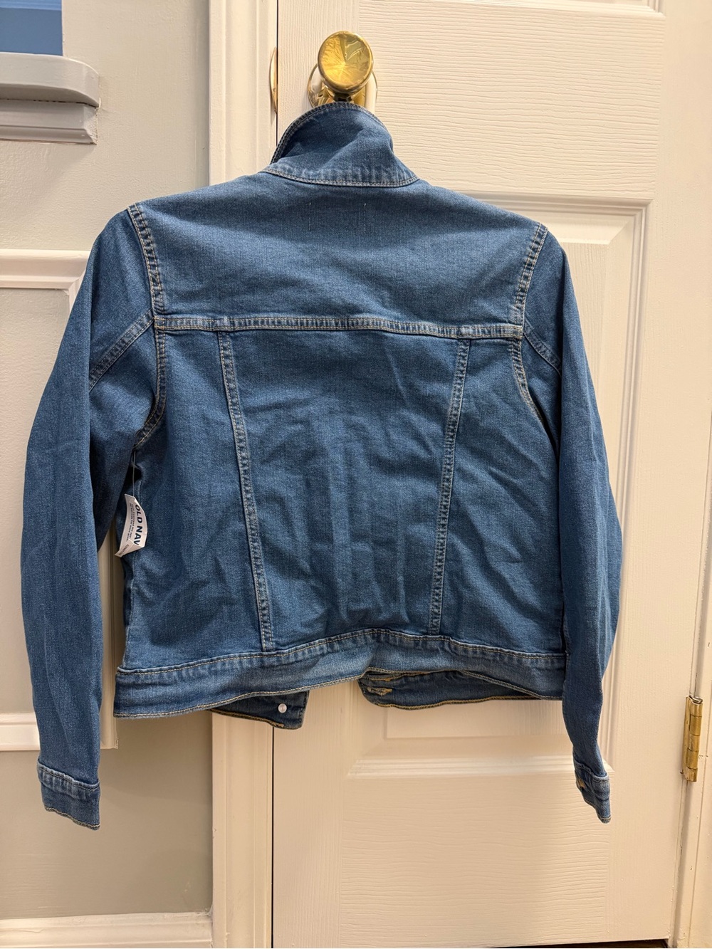 Old Navy Girls Blue Denim Button-Up Jacket - Picture 2 of 4